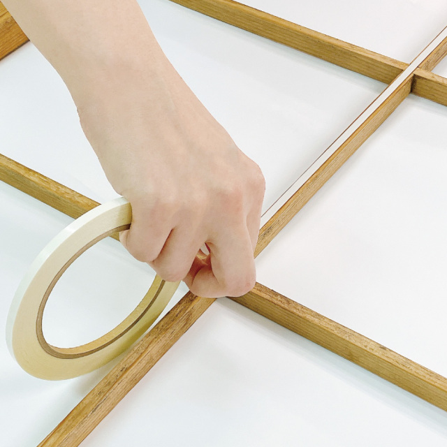 障子貼り用強力両面テープ・使用例