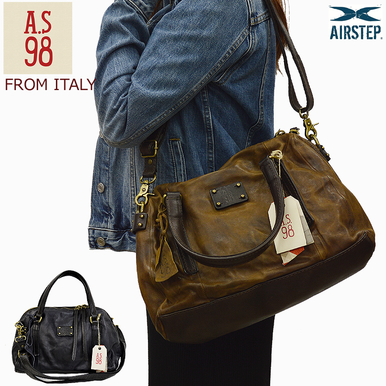 イタリア製レザーバッグ200297看板