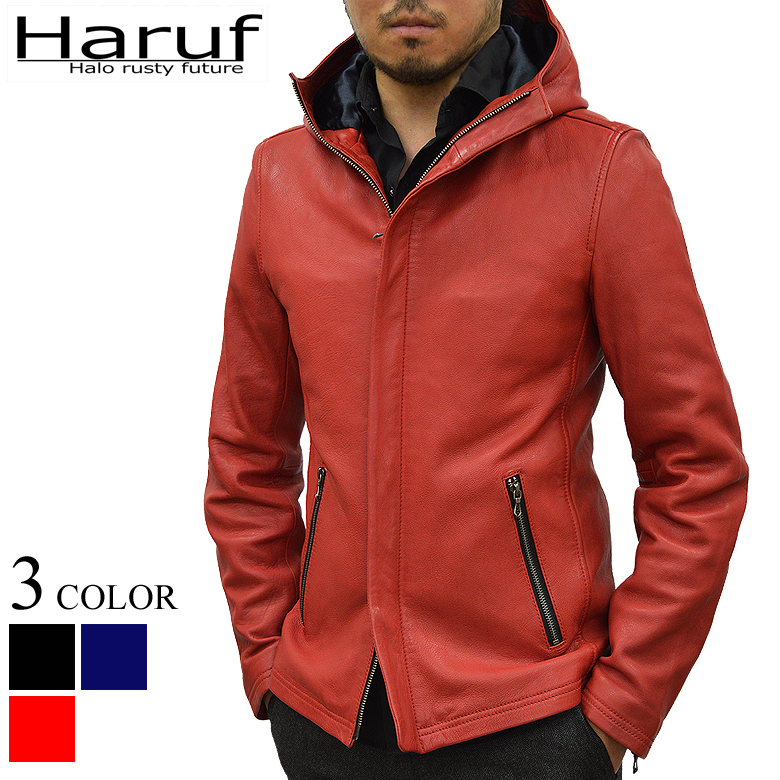 レザージャケット メンズ 本革 fd1red