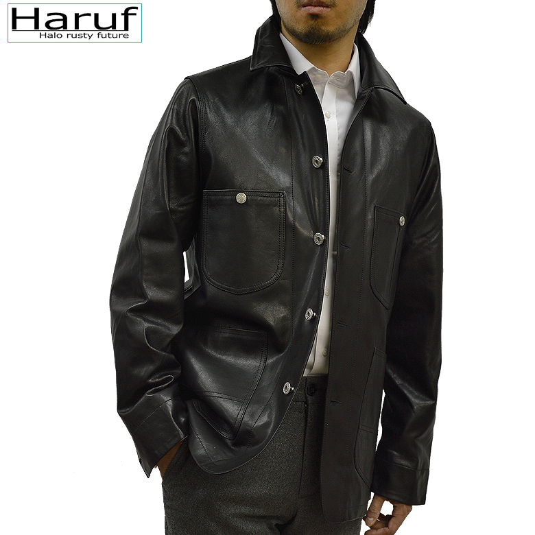 レザージャケットメンズLE01モデル看板