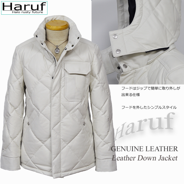 ダウンジャケット メンズ 本革 03whi4