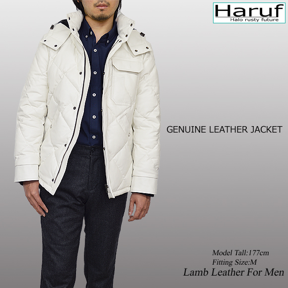 ダウンジャケット メンズ 本革 03whimod1