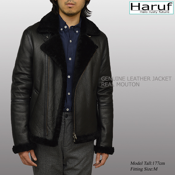 本物 ムートンコート ムートンジャケット メンズ 07bkmod1