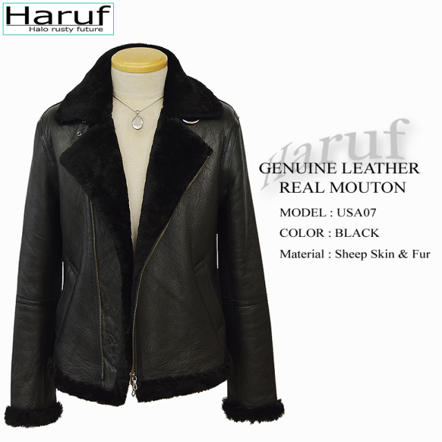 本物 ムートンコート ムートンジャケット メンズ 07bks1