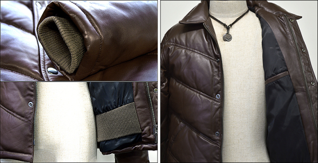 本革 ダウンジャケット メンズ 07dbrs4