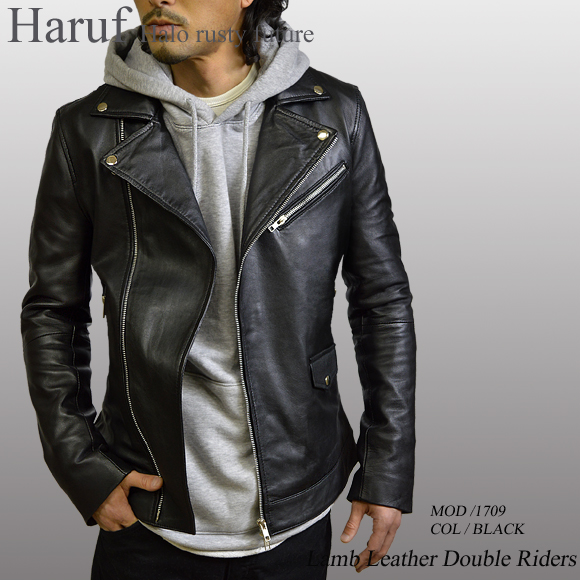 ダブルライダースジャケット 1709bkmod2