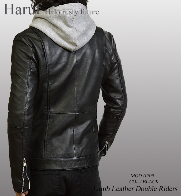 ダブルライダースジャケット 1709bkmod3