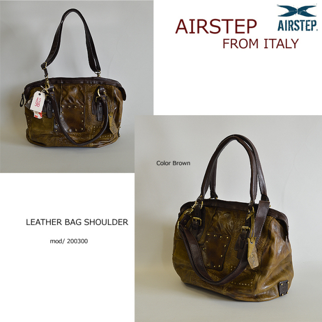 AIRSTEP イタリア製 ブランド レザーバッグ ショルダーバッグ
