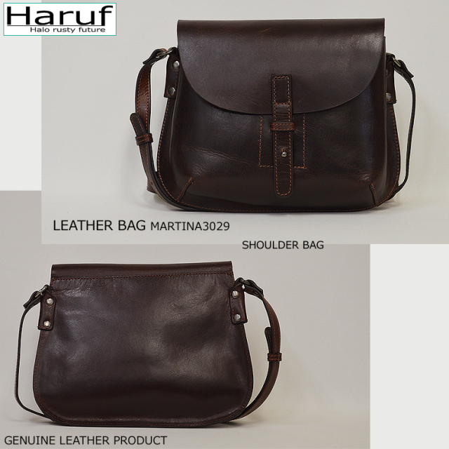 Haruf レザーバッグ ショルダーバッグ 斜めがけ バッグ レディース