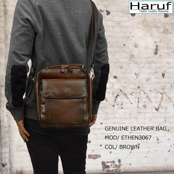 レザーショルダーバッグ 3067mod3