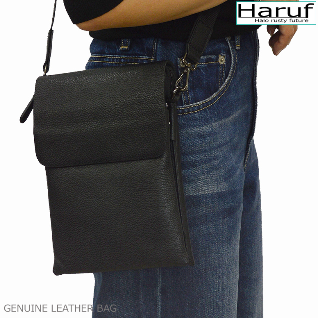 Haruf leatherbag 牛革 RODEO6008 ハルフ] ショルダーバッグ メンズ 斜