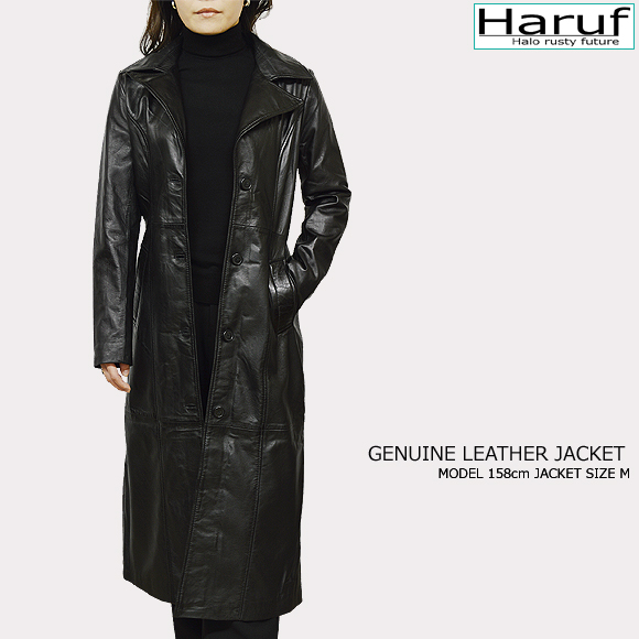 本革 チェスターコート レディース 4583bkmod1