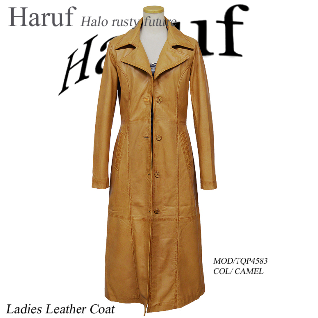 本革 チェスターコート レディース 4583cam