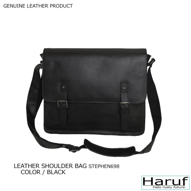 ショルダーバッグ 本革 698bk1nn