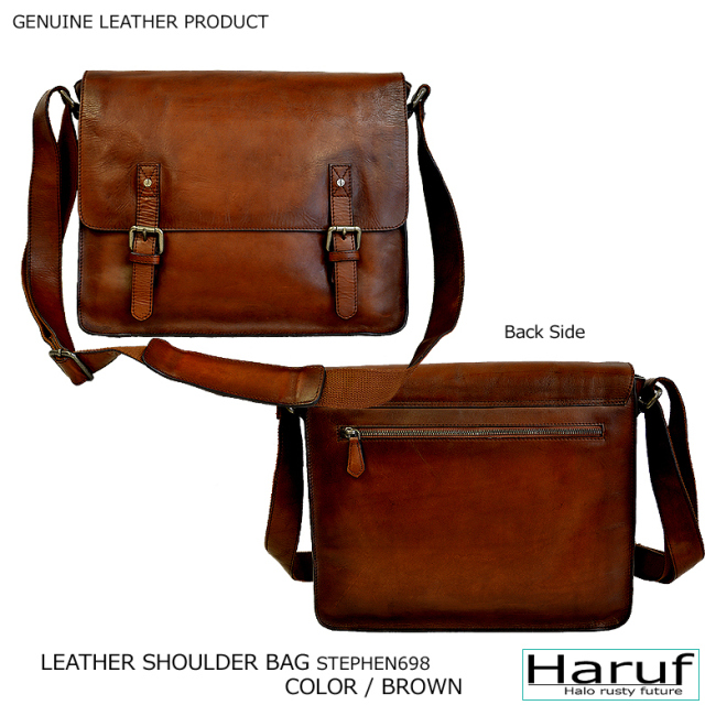 ショルダーバッグ 本革 698br5