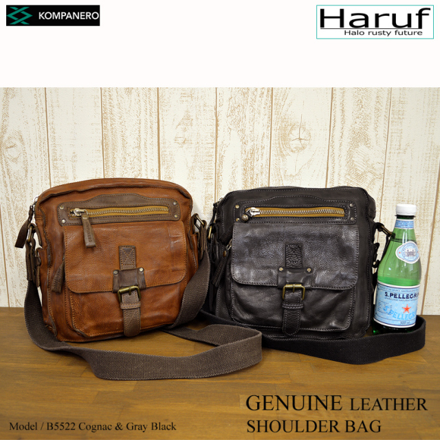 Haruf ハルフ 本革 ショルダーバッグ レザーショルダーバッグ 革バッグ