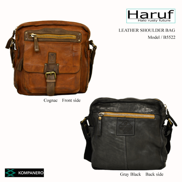 Haruf ハルフ 本革 ショルダーバッグ レザーショルダーバッグ 革バッグ