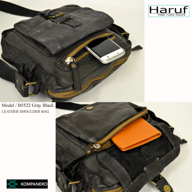 Haruf ハルフ 本革 ショルダーバッグ レザーショルダーバッグ 革バッグ