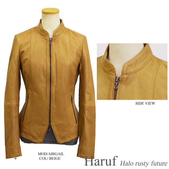 レザーシングルライダース レディース abigailbe1n