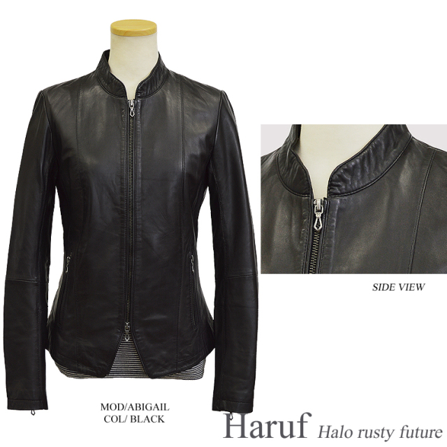 レザーシングルライダース レディース abigailbk1n