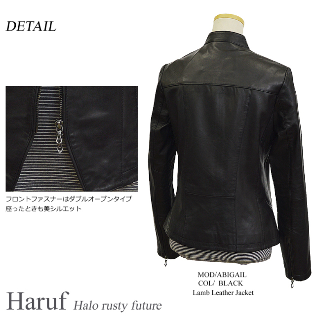 レザーシングルライダース レディース abigailbk3n