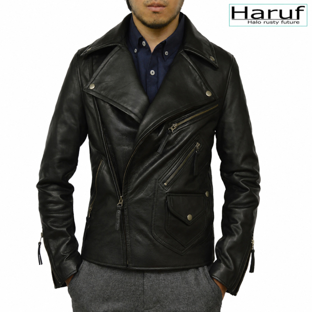 Haruf ハルフ 革ジャン メンズアウター ブランド レザージャケット