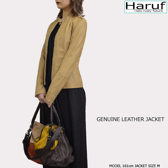 本革 シングルライダースジャケット レディース cretabemod3