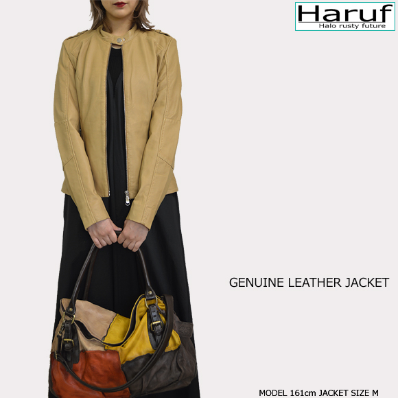 本革 シングルライダースジャケット レディース cretabemod5