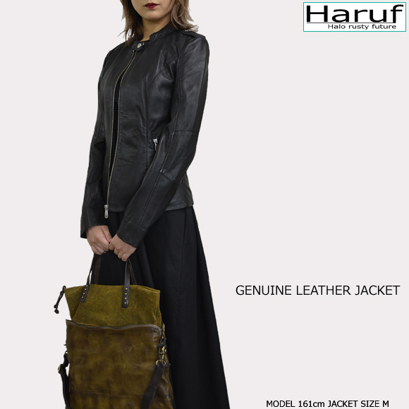 本革 シングルライダースジャケット レディース cretabkmod3