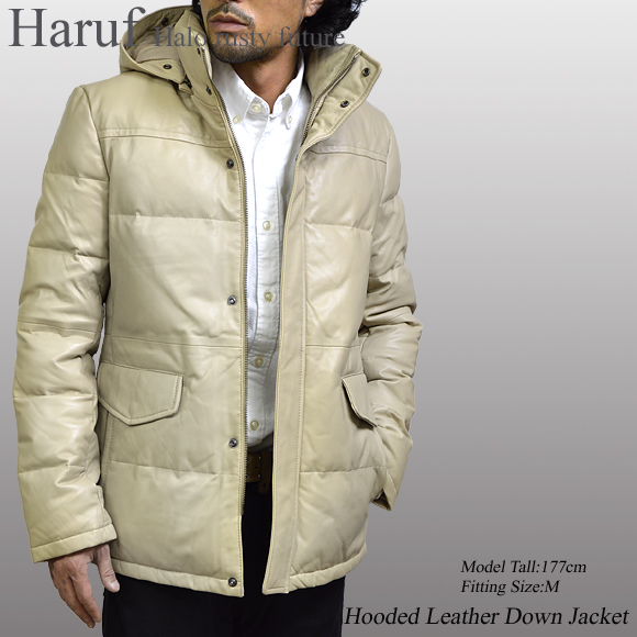 レザーダウンジャケットD4BEMOD2