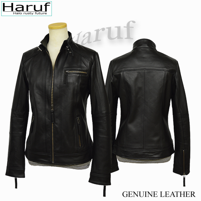 本革 シングル ライダースジャケット レディース daniebks5