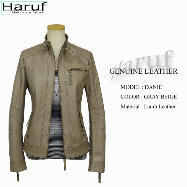 本革 シングル ライダースジャケット レディース daniegbes2