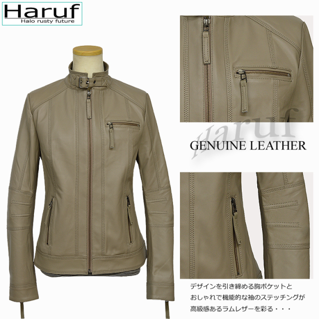 本革 シングル ライダースジャケット レディース daniegbes4