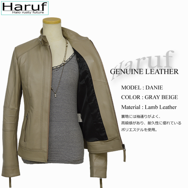 本革 シングル ライダースジャケット レディース daniegbes6