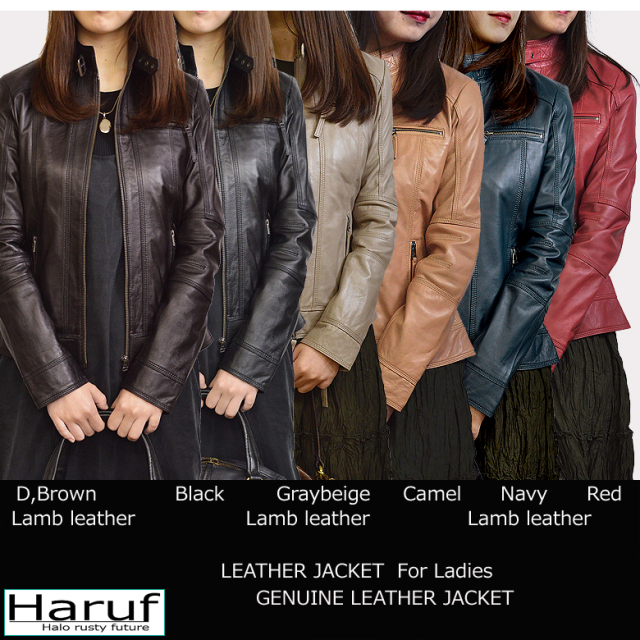 本革 レザージャケット レディース シングルライダース 革ジャン