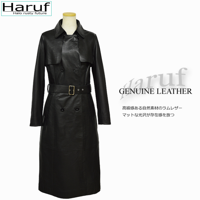 レザーコート トレンチコート ロングコート レディース 本革 イタリア  