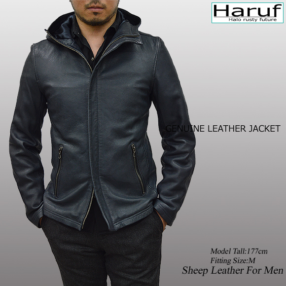 レザージャケット メンズ 本革 fd1navmod1
