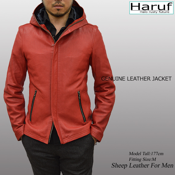 レザージャケット メンズ 本革 fd1redmod1