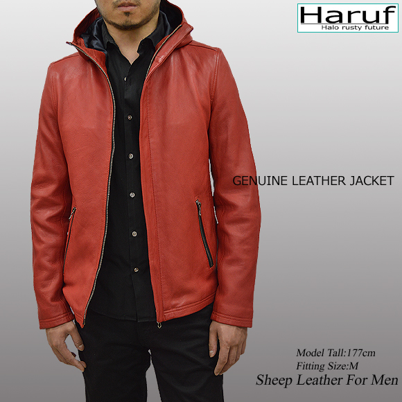 レザージャケット メンズ 本革 fd1redmod2