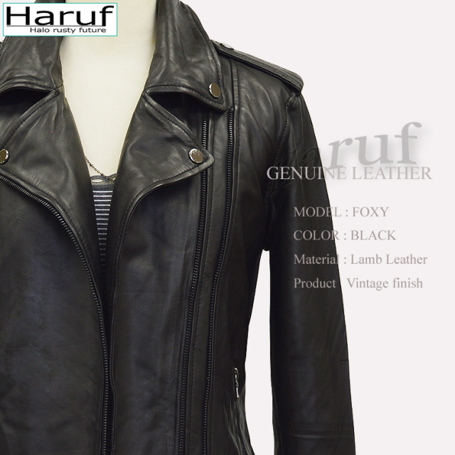 ダブルライダースジャケット レディース foxybk2