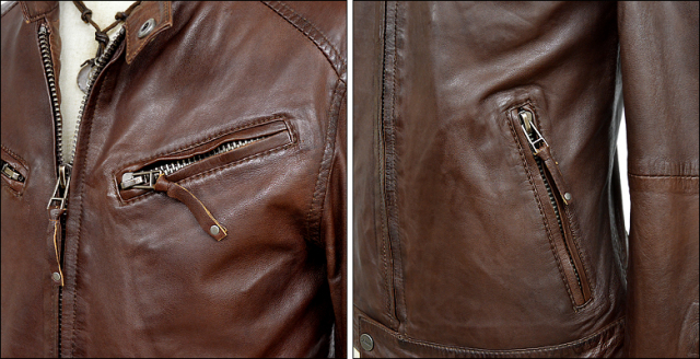 革ジャン シングル kp002dbr3new