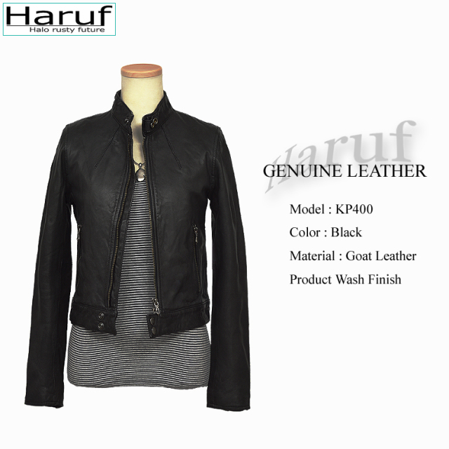 本革 レザージャケット シングルライダース レディース kp400bk1