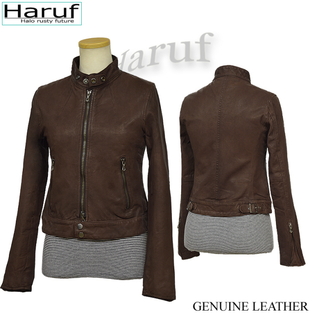 本革 レザージャケット シングルライダース レディース kp400br4