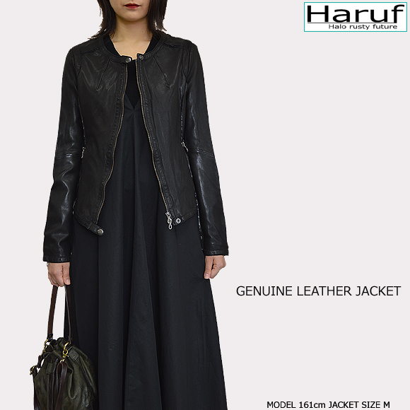 ノーカラー 革ジャン レディース kp410bkmod1