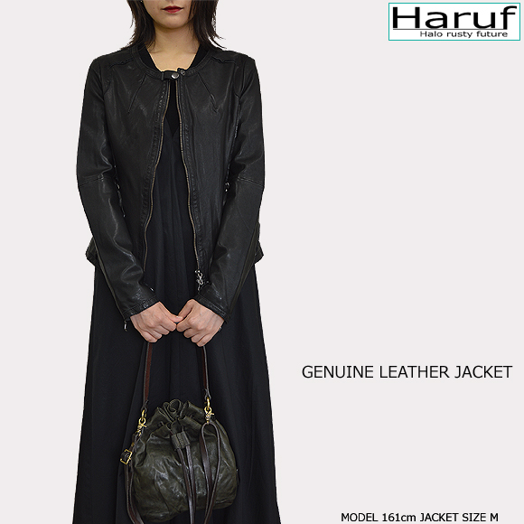 ノーカラー 革ジャン レディース kp410bkmod4