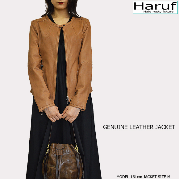 ノーカラー 革ジャン レディース kp410cammod4