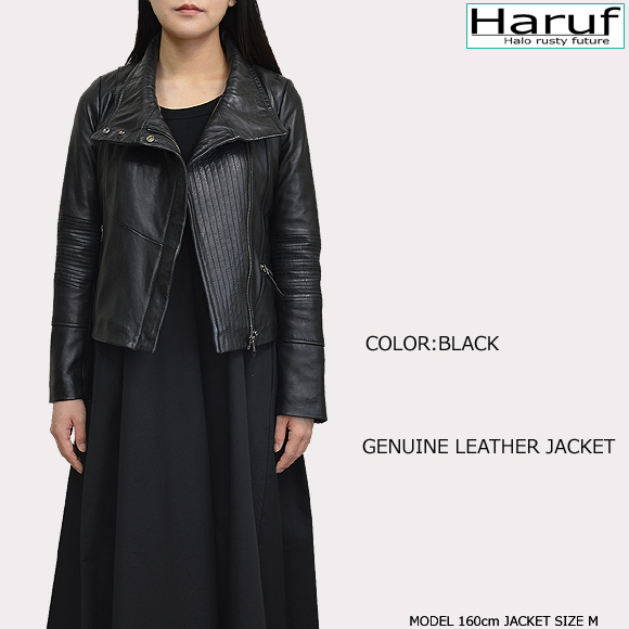 本革 レザージャケット レディース l3072bkmod1