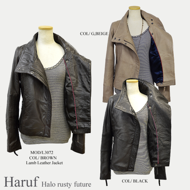 本革 レザージャケット レディース l3072s5
