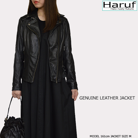 本革 ダブルライダースジャケット レディース l3128bkmod1n