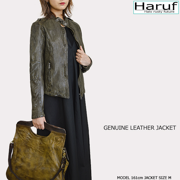 レザージャケット レディース 本革 l3683olimod3